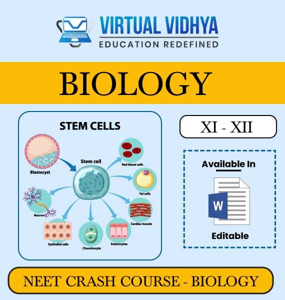 NEET CRASH COURSE BIOLOGY Editable Material BY VIRTUAL VIDHYA