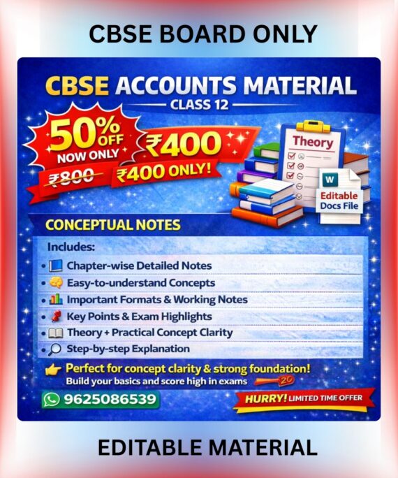 CBSE Class 12 Accountancy Notes