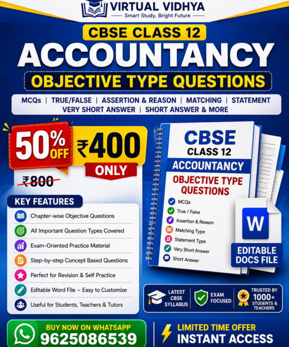 Class 12 Accountancy Objective Questions